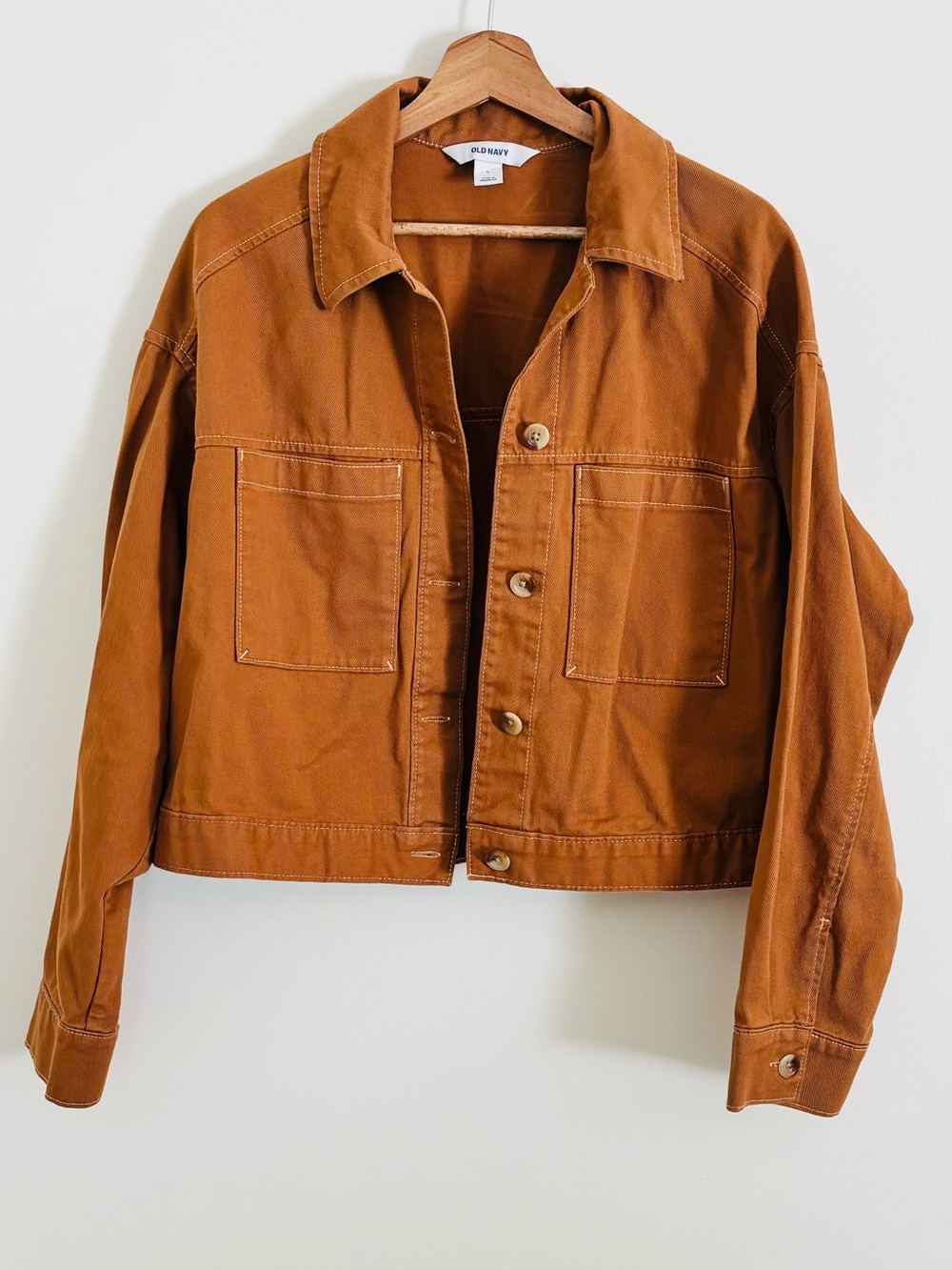 Old Navy Crop Utility Jacket in Sly Fox